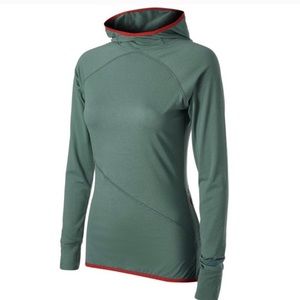 Like New Janji hoodie in sea pine